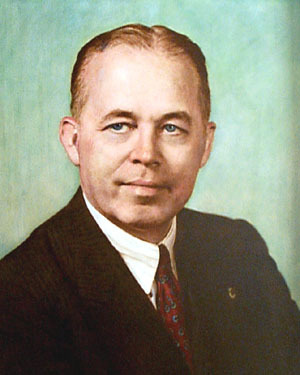 Governor Sam Houston Jones's official portrait