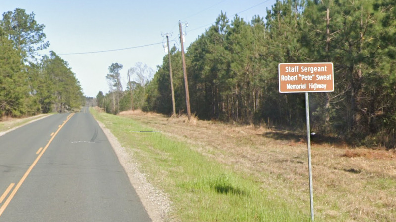 SSG Sweat memorial sign
