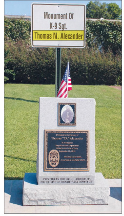 Memorial for Sgt. Thomas M. Alexander
