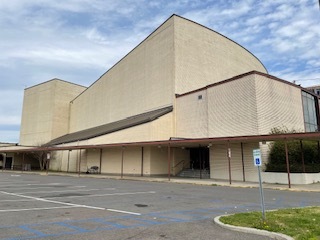 Side view of theater