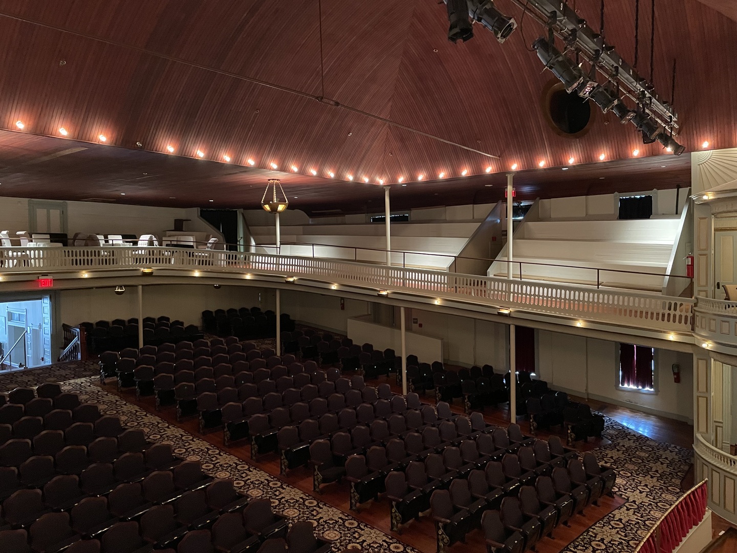 Upstairs photo of the stair seating and bottom seating