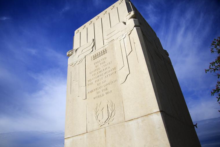 Close-up of Cantigny American Monument