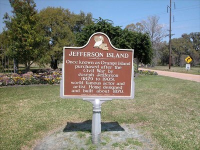 Jefferson Island Sign