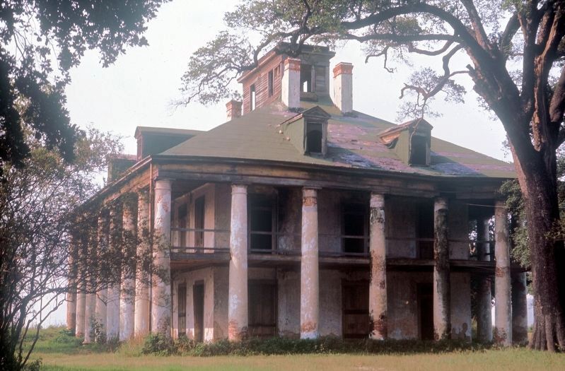 Seven Oaks Plantation at Sunset - circa 1965