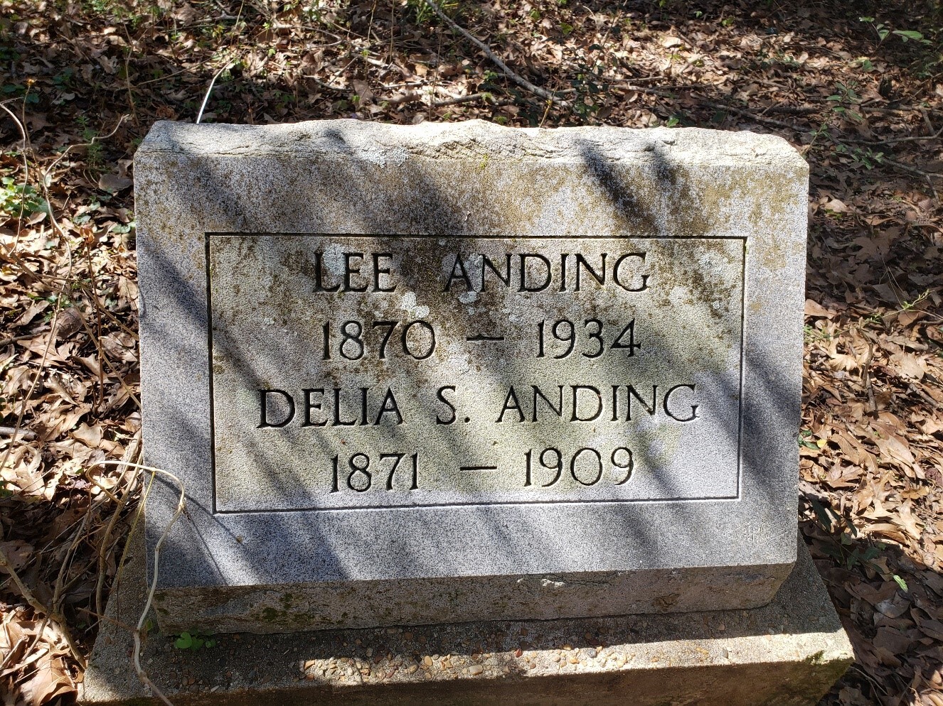 Anding Family Headstone