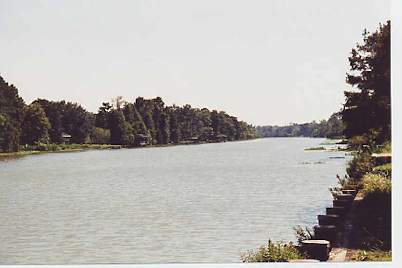 Sunken Steamboat in Bayou Teche