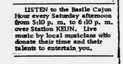 Basile Cajun Hour