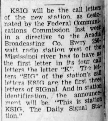 Behind the Call Sign