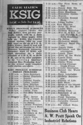 Program Schedule