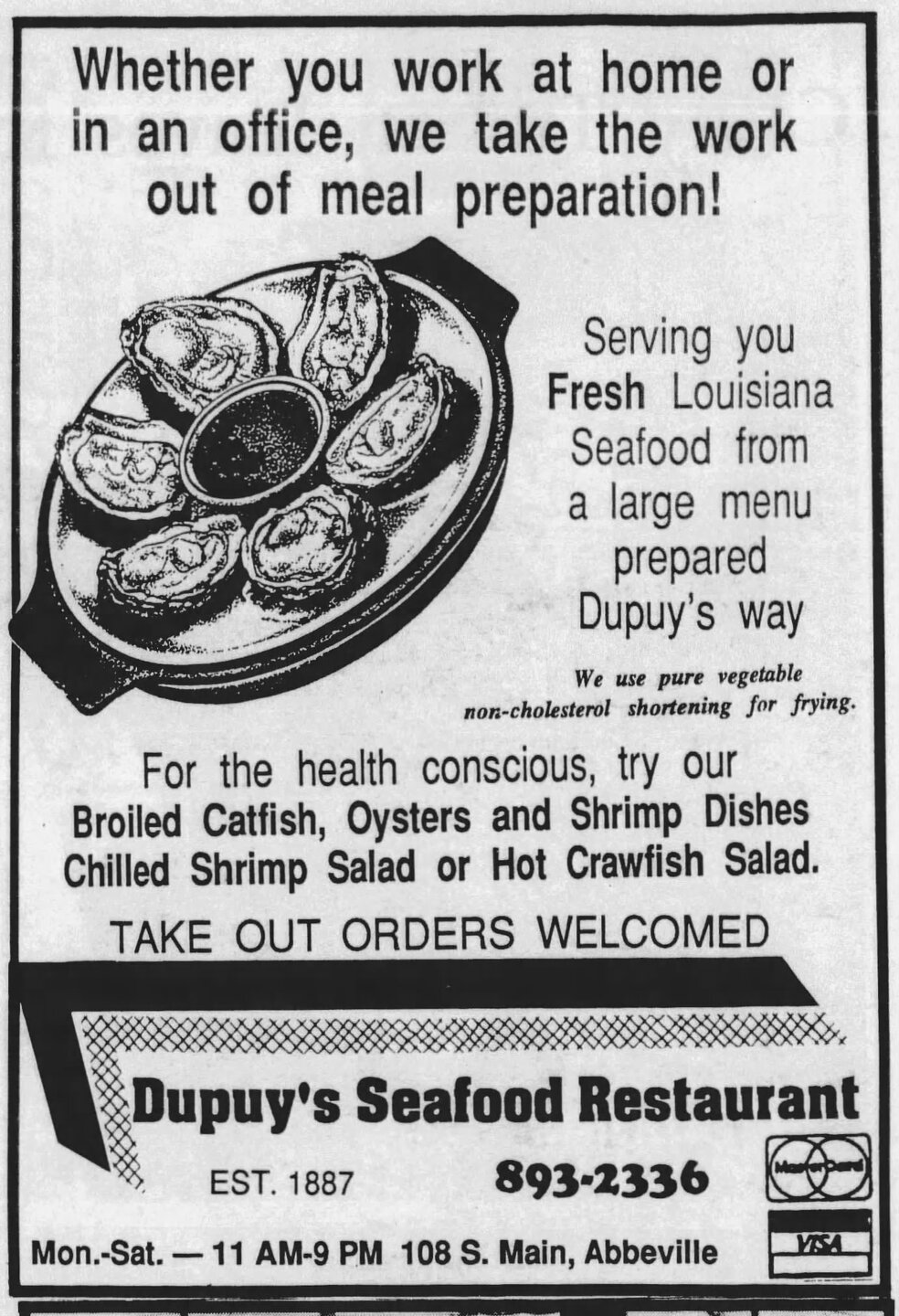 "Get your oysters!"