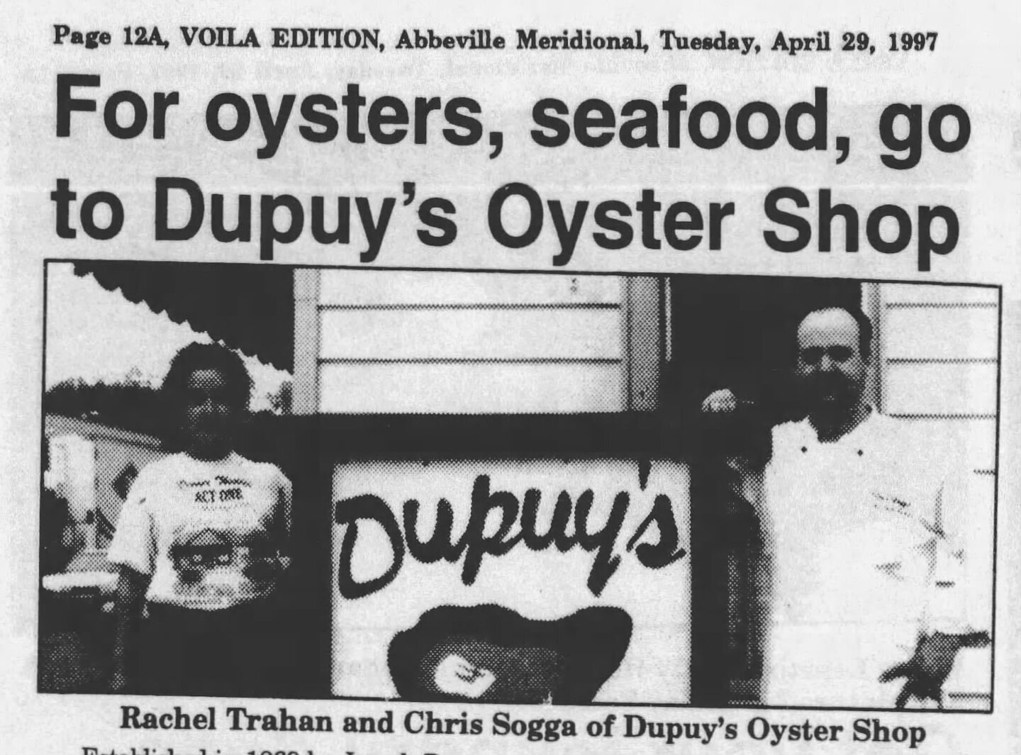 The best oysters in town!