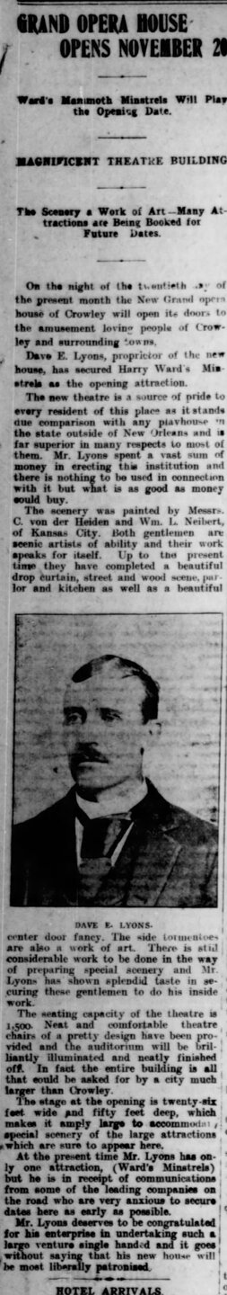 Grand Opera House Opening
