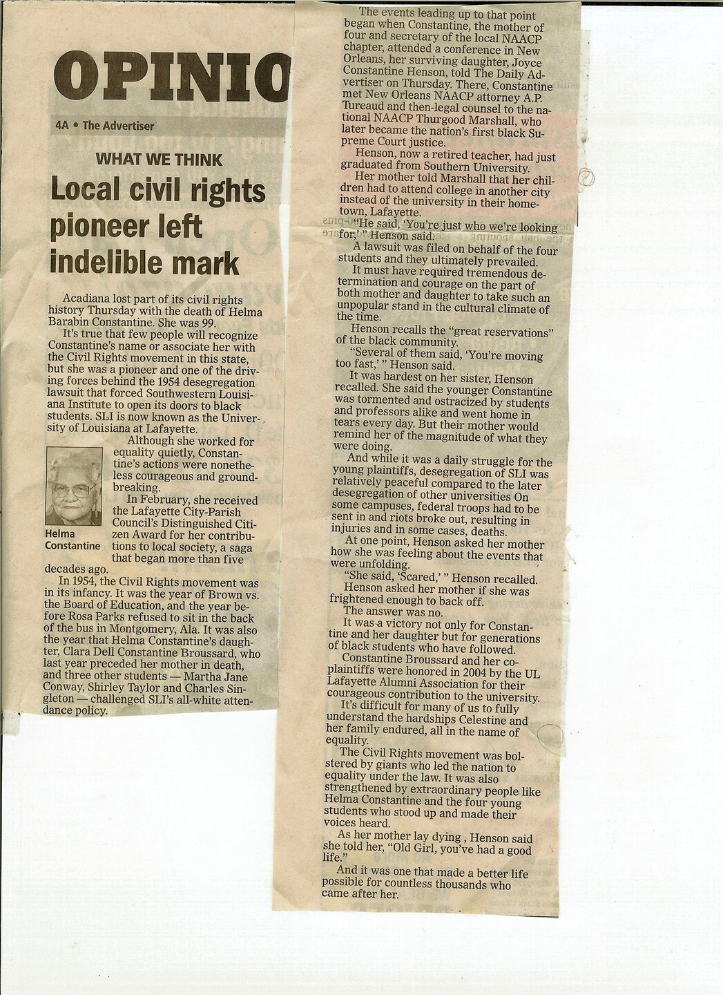 Newspaper clipping