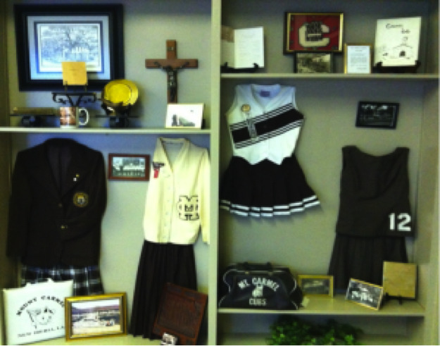The old paraphernalia of Mount Carmel Academy.