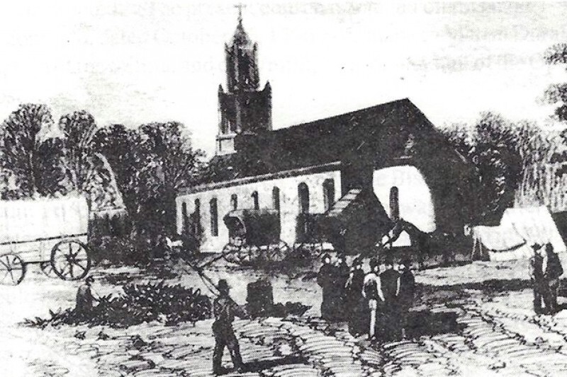 Illustration of St. Landry Catholic Church