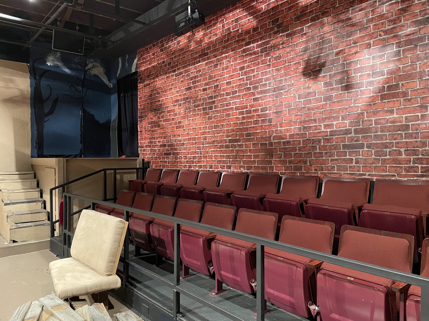 Right side seating near the stage