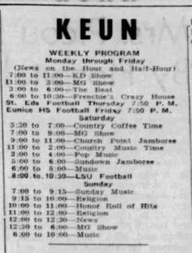 KEUN Schedule